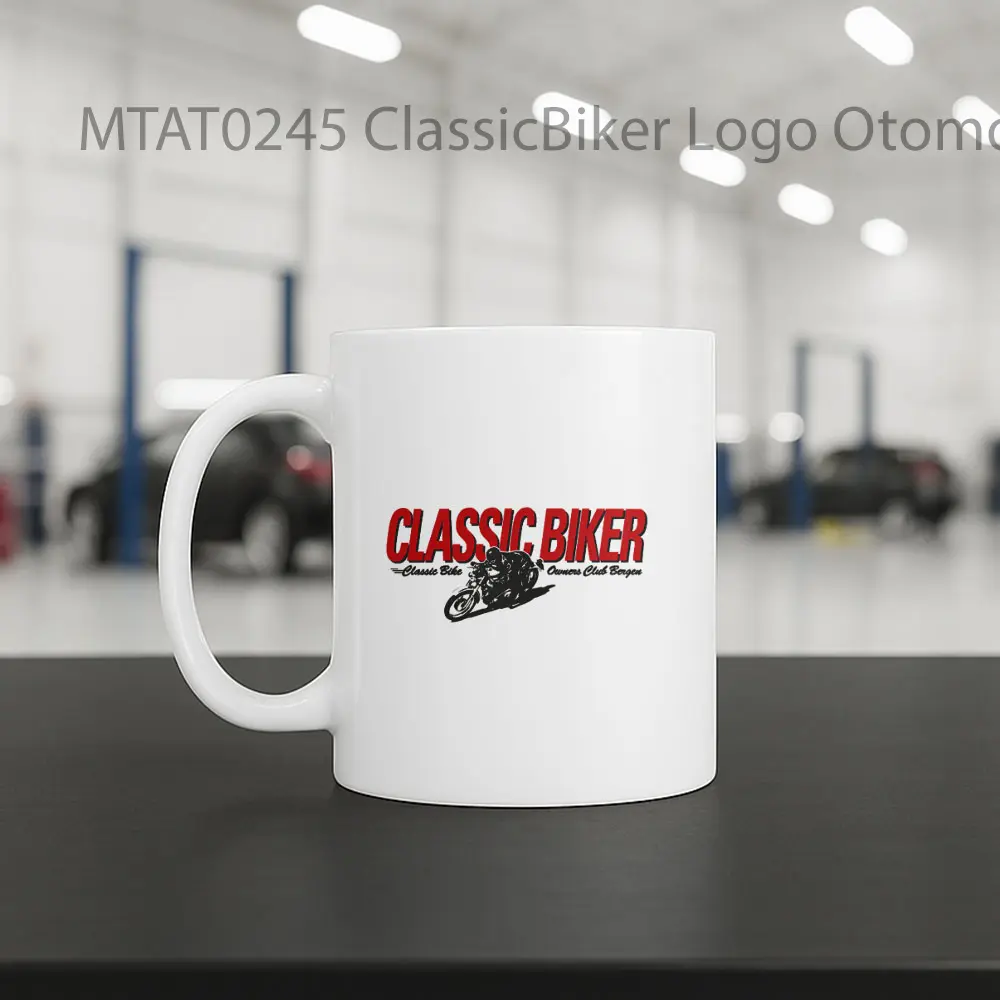 ClassicBiker Logo Otomotif Mug - Sudut 2