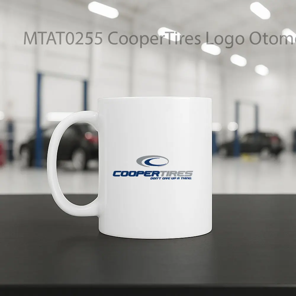 CooperTires Logo Otomotif Mug - Sudut 2