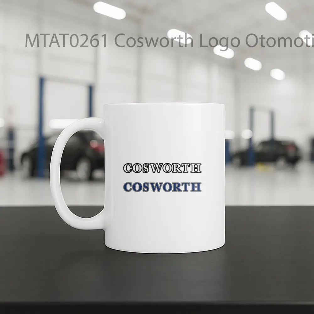 Cosworth Logo Otomotif Mug - Sudut 2