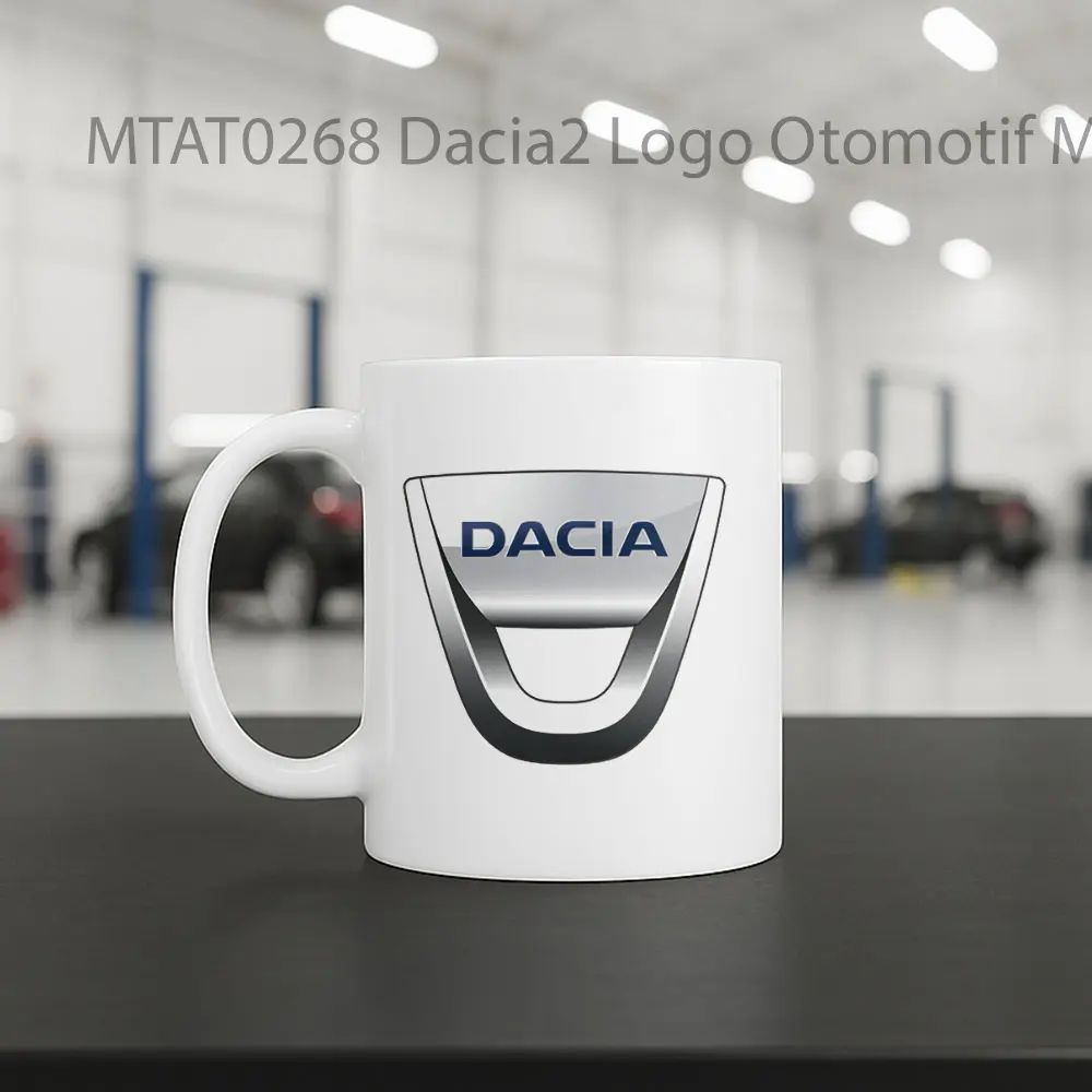 Dacia2 Logo Otomotif Mug - Sudut 2