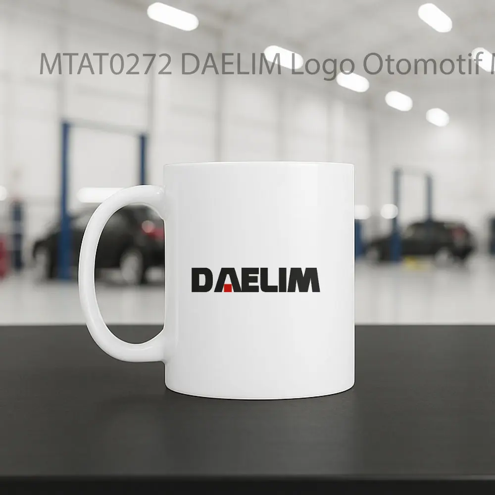 DAELIM Logo Otomotif Mug - Sudut 2