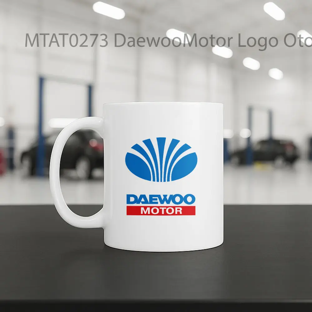 DaewooMotor Logo Otomotif Mug - Sudut 2