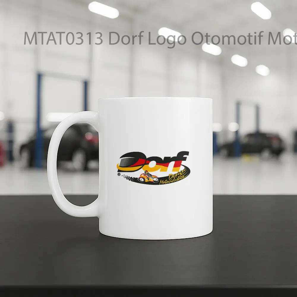 Dorf Logo Otomotif Mug - Sudut 2
