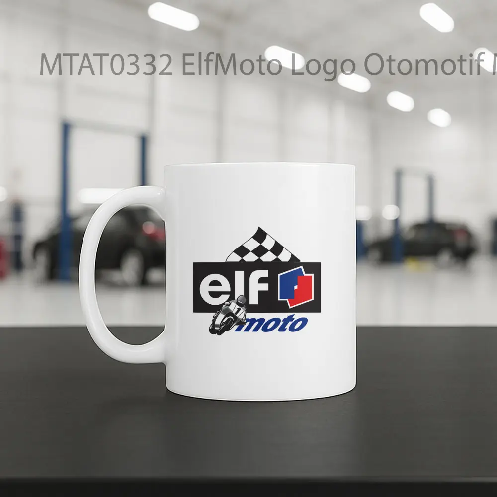 ElfMoto Logo Otomotif Mug - Sudut 2