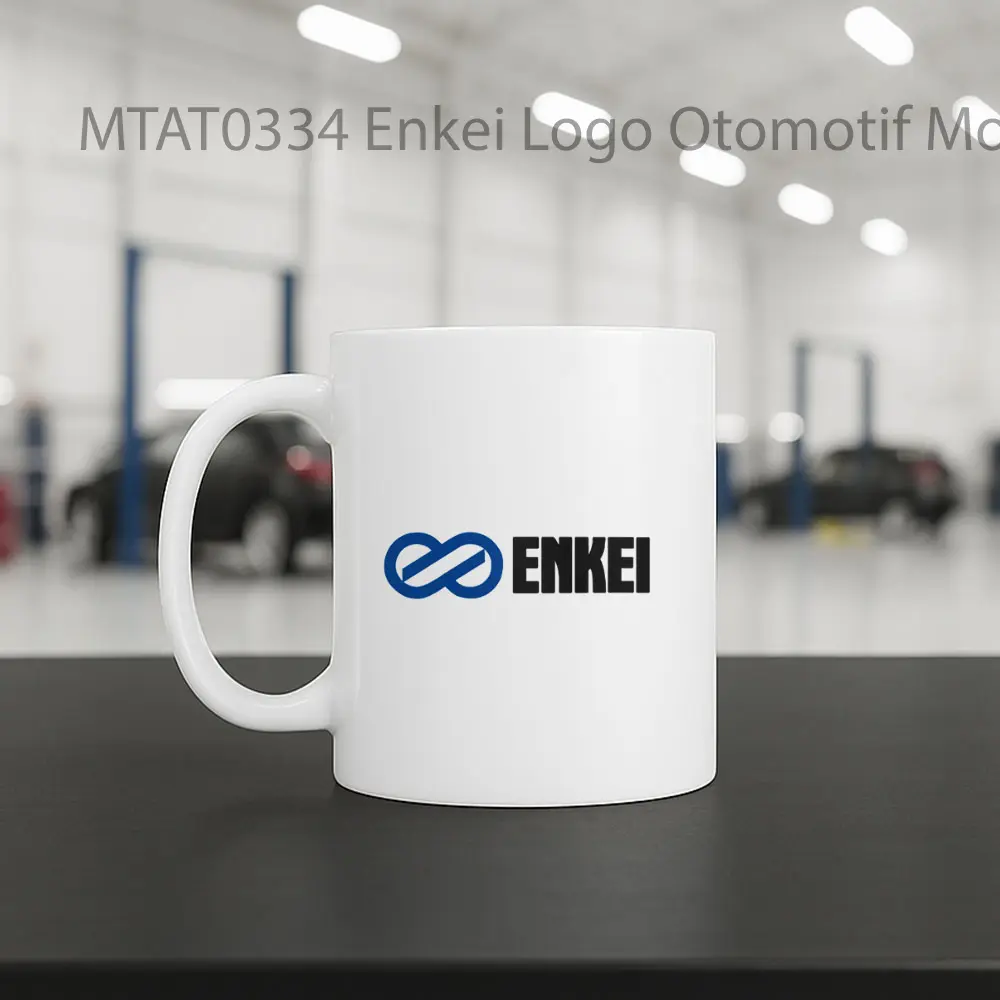 Enkei Logo Otomotif Mug - Sudut 2