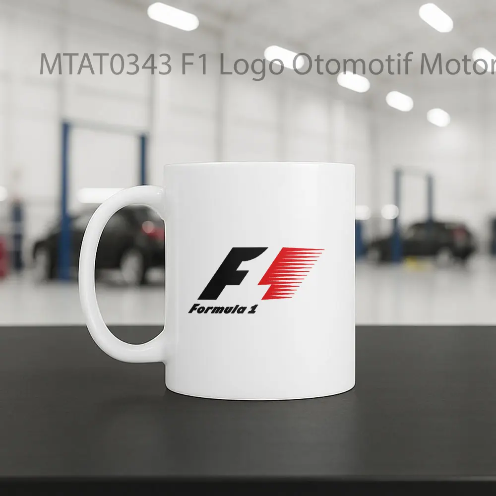 F1 Logo Otomotif Mug - Sudut 2