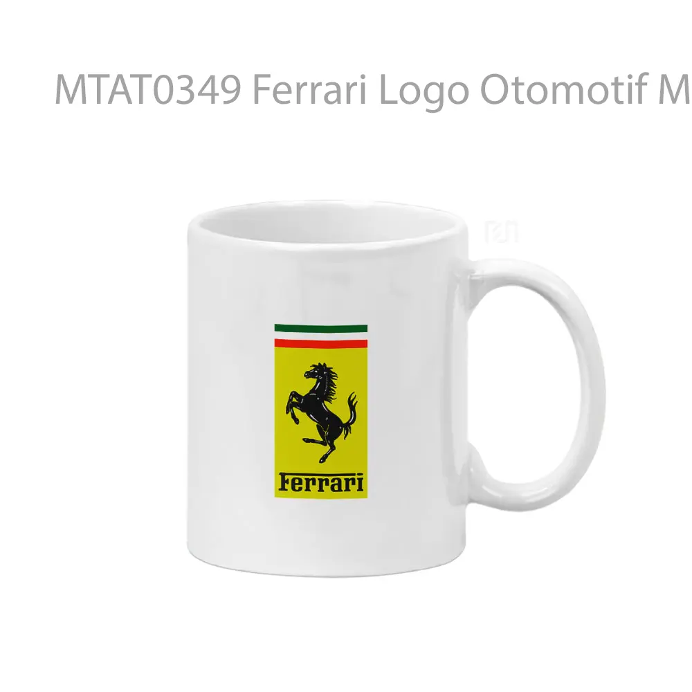 Ferrari Logo Otomotif Mug