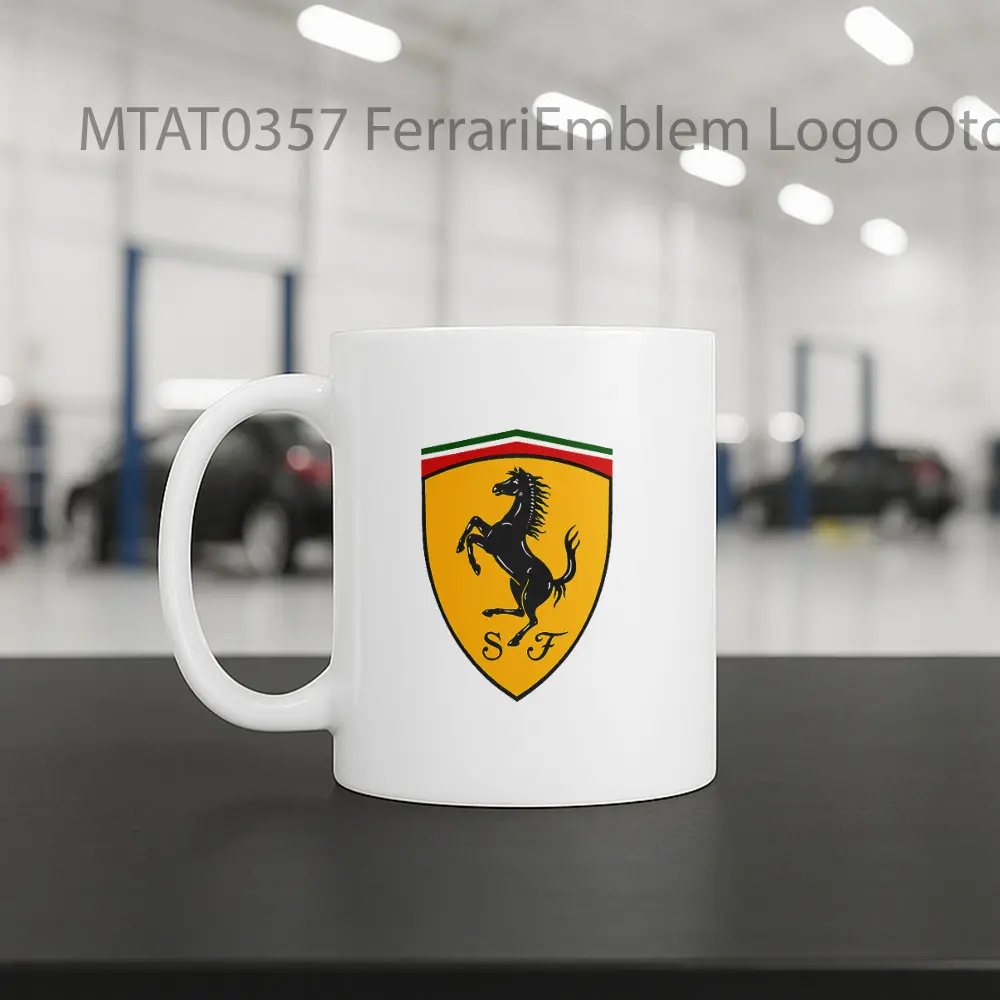 FerrariEmblem Logo Otomotif Mug - Sudut 2