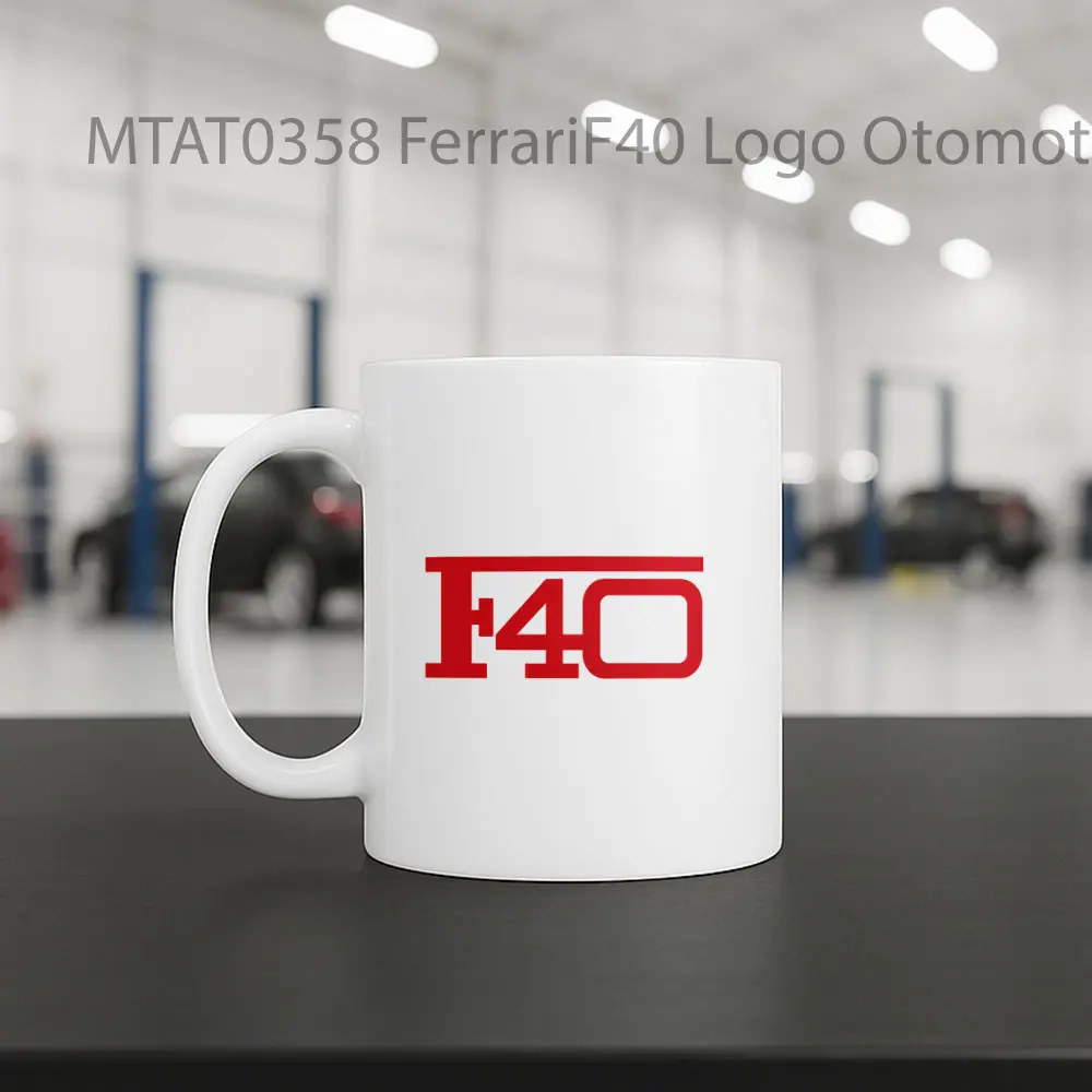 FerrariF40 Logo Otomotif Mug - Sudut 2