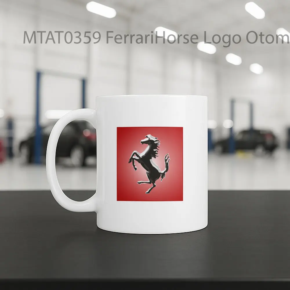 FerrariHorse Logo Otomotif Mug - Sudut 2