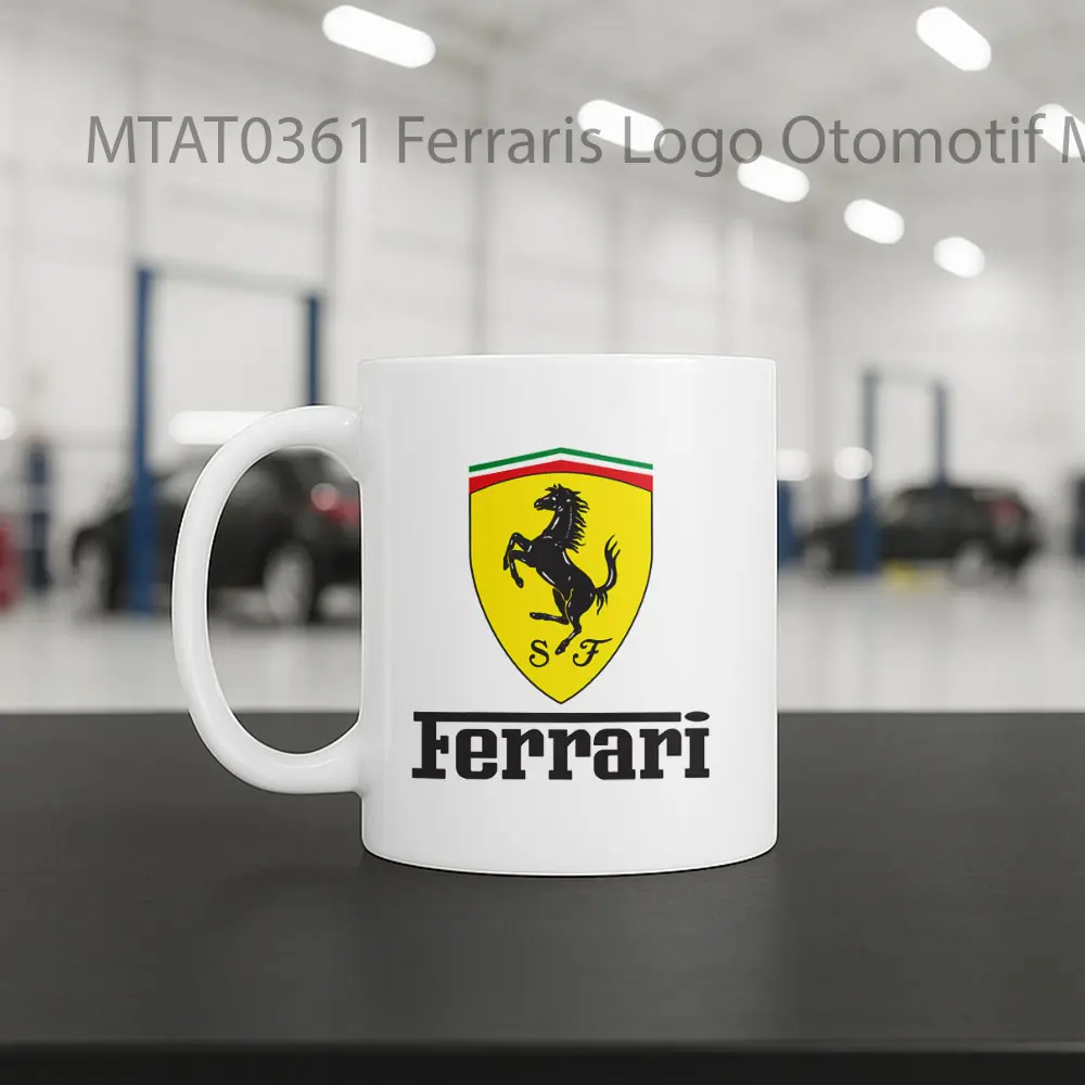 Ferraris Logo Otomotif Mug - Sudut 2