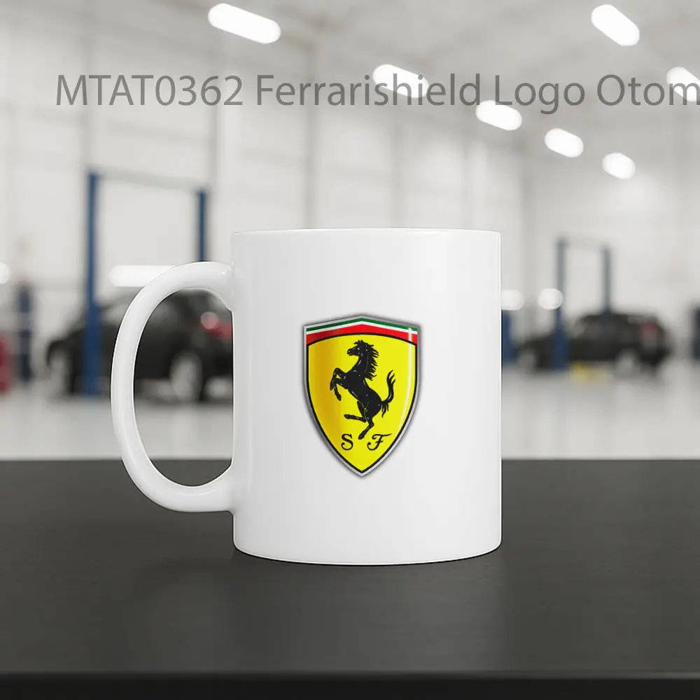 Ferrarishield Logo Otomotif Mug - Sudut 2