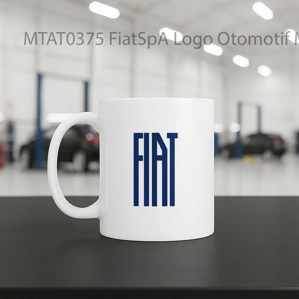 FiatSpA Logo Otomotif Mug - Sudut 2