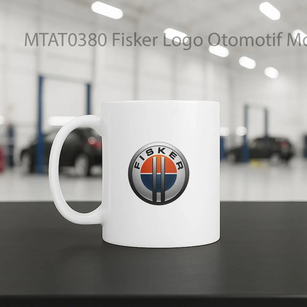 Fisker Logo Otomotif Mug - Sudut 2