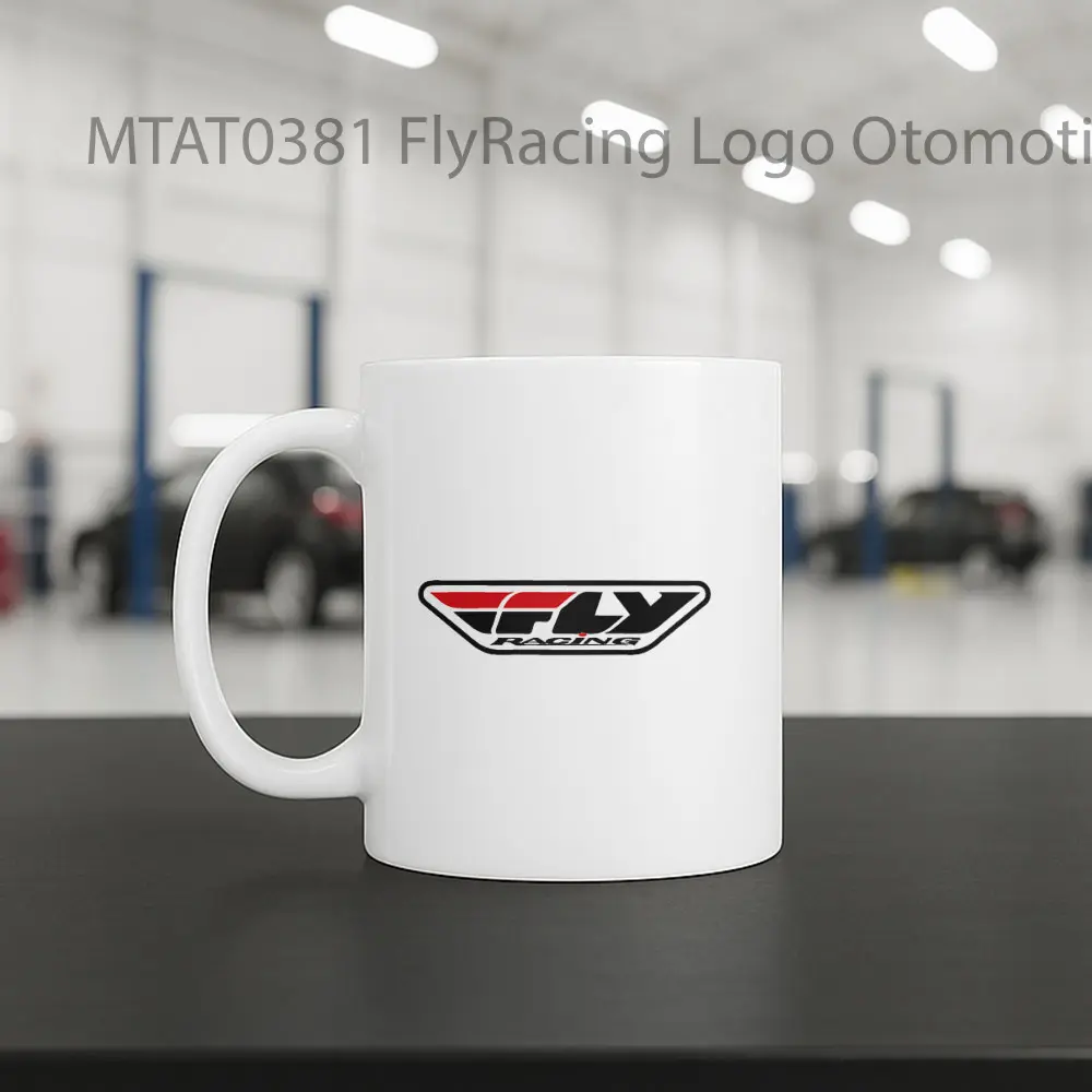 FlyRacing Logo Otomotif Mug - Sudut 2