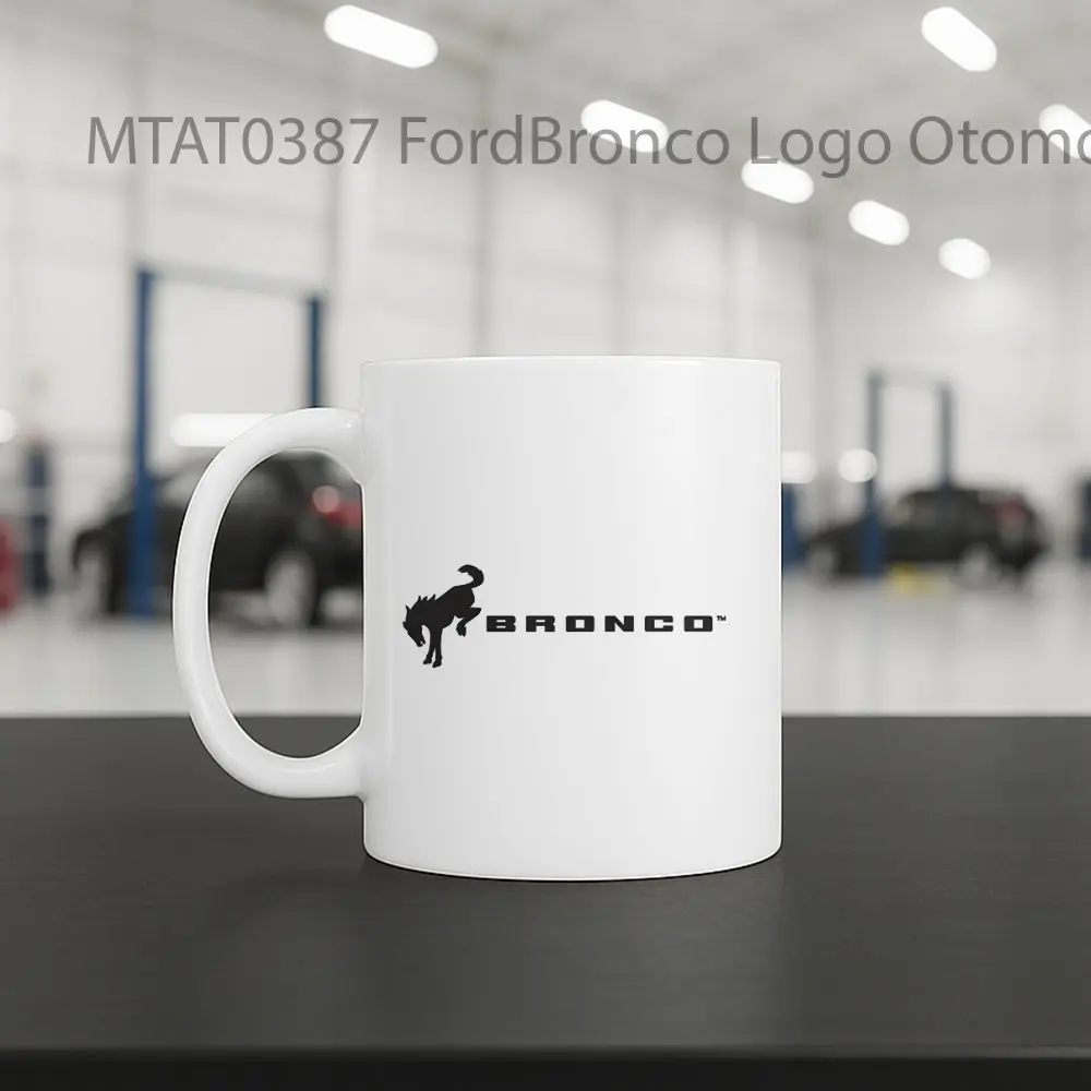 FordBronco Logo Otomotif Mug - Sudut 2