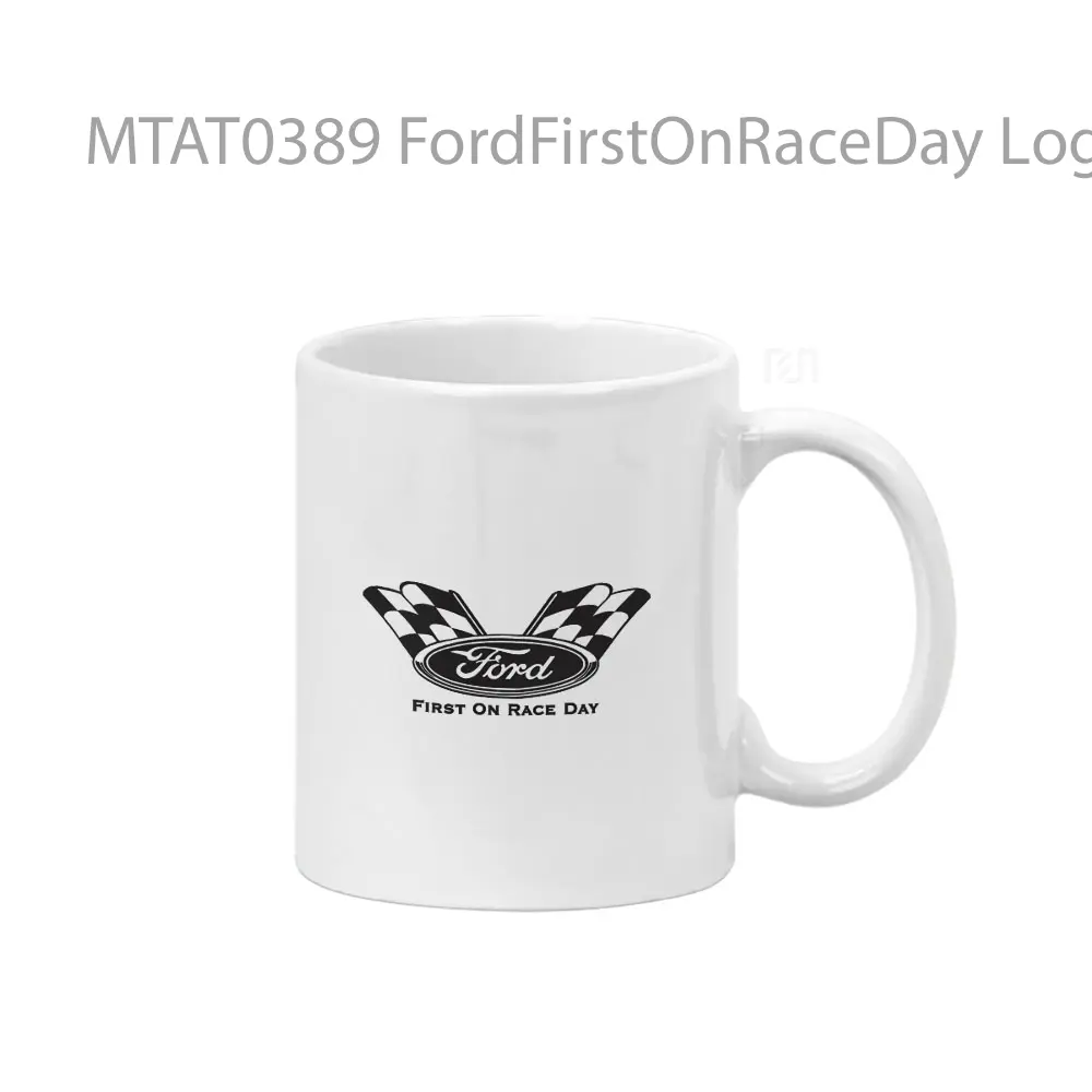 Mug Keramik Premium SNI - FordFirstOnRaceDay Logo Otomotif Mug