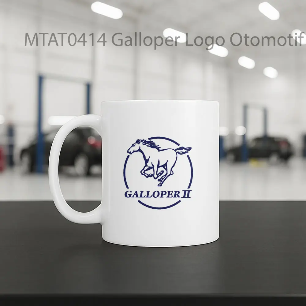 Galloper Logo Otomotif Mug - Sudut 2