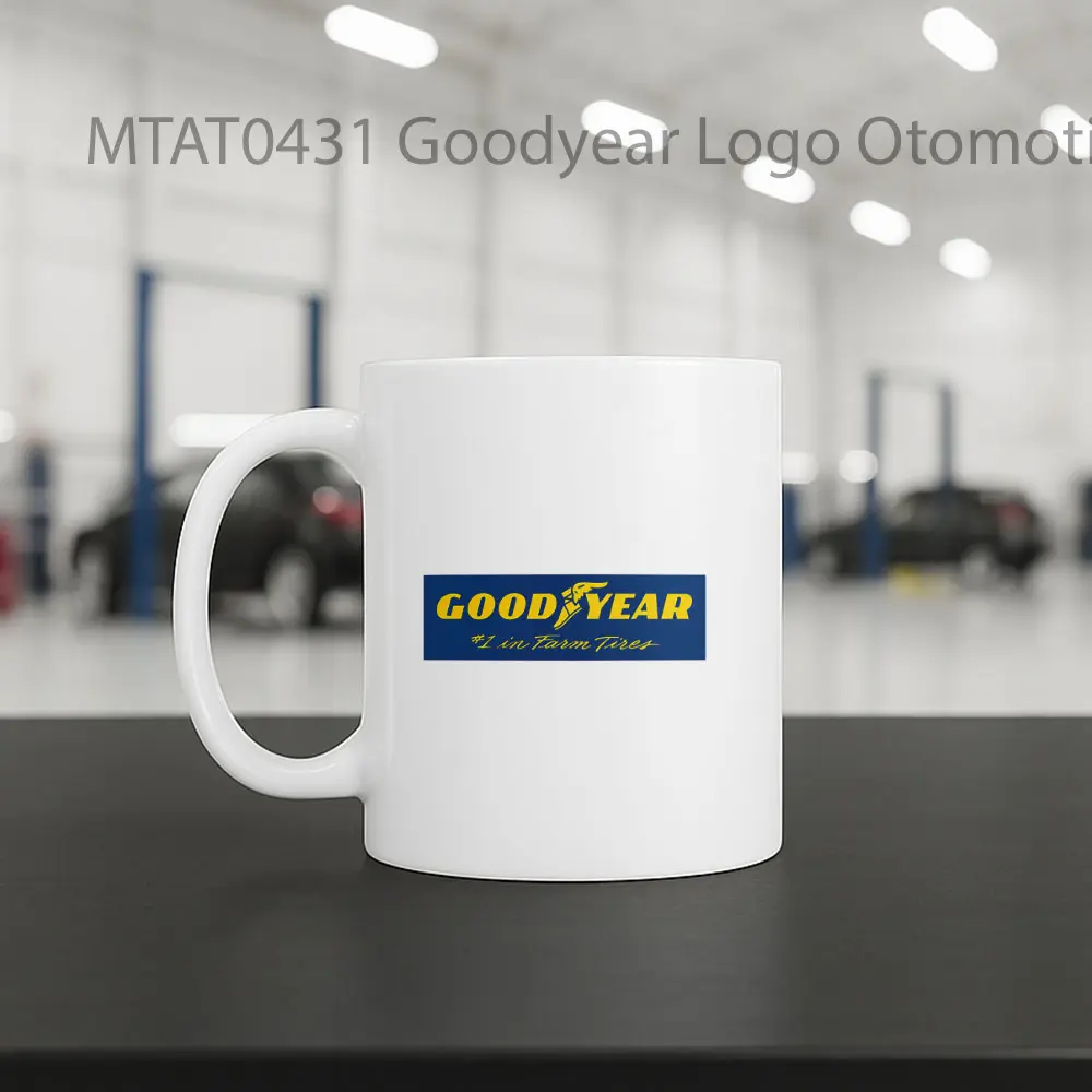 Goodyear Logo Otomotif Mug - Sudut 2