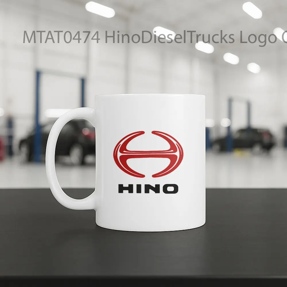 HinoDieselTrucks Logo Otomotif Mug - Sudut 2