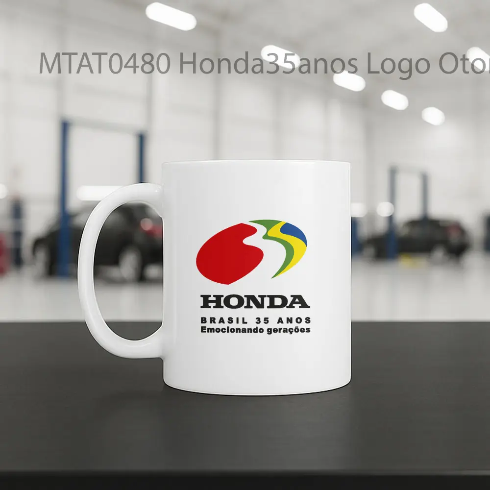 Honda35anos Logo Otomotif Mug - Sudut 2
