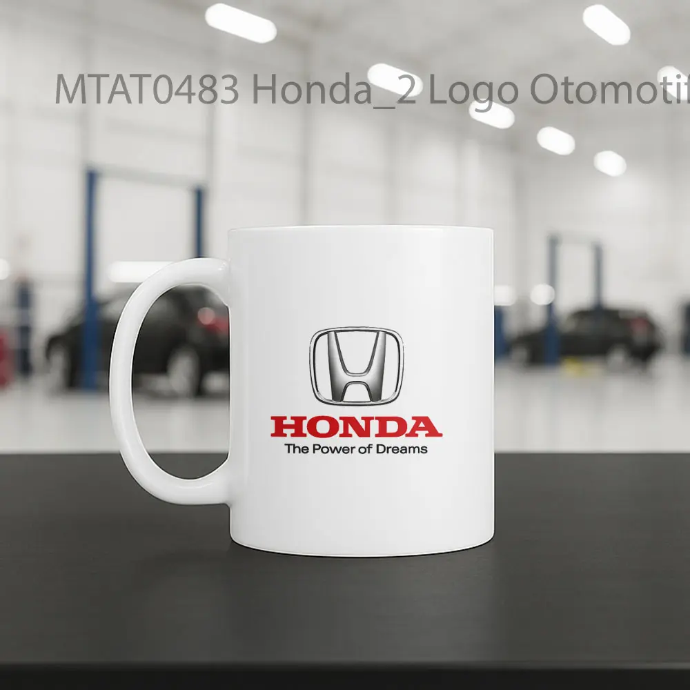 Honda_2 Logo Otomotif Mug - Sudut 2