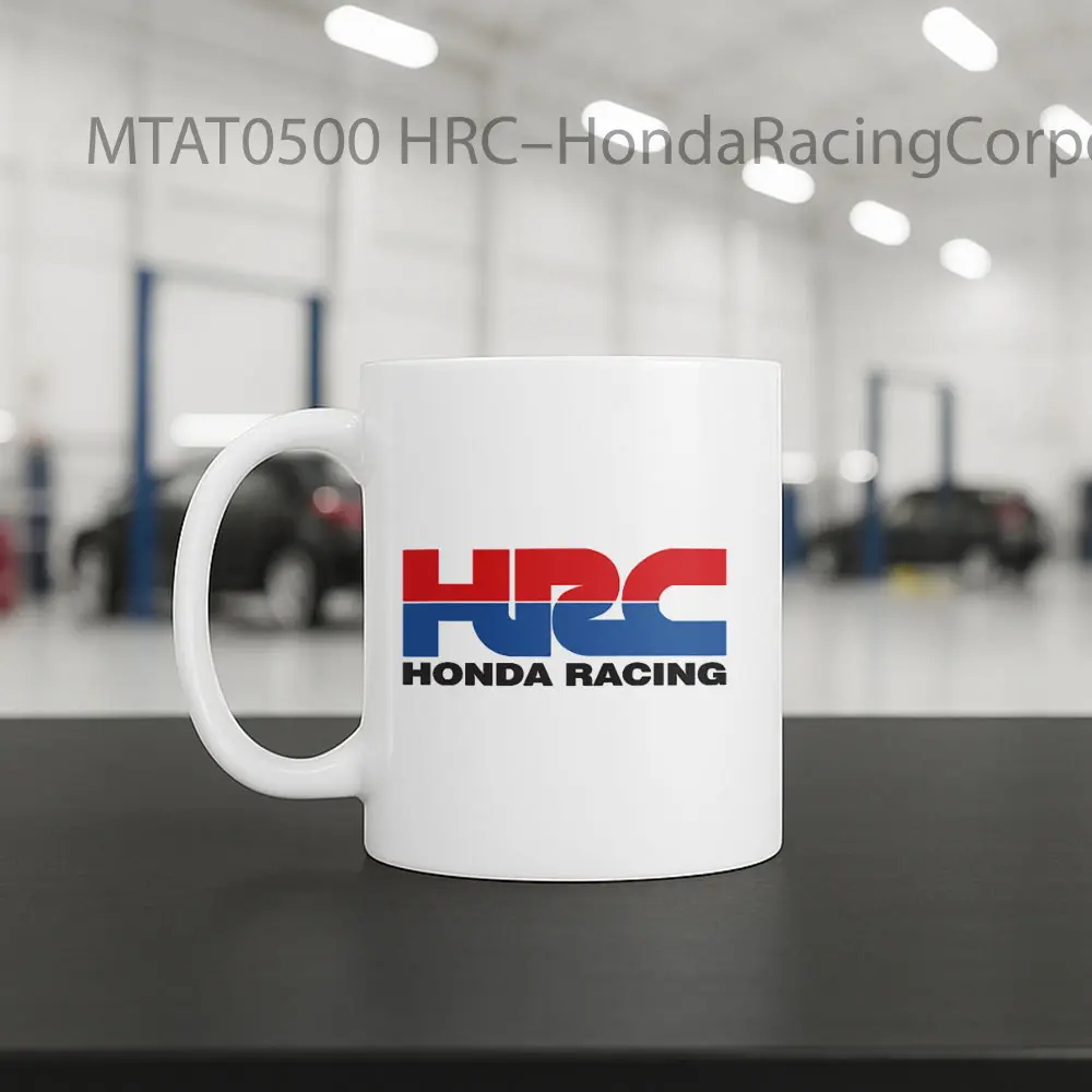 HRC–HondaRacingCorporation19822022Files Logo Otomotif Mug - Sudut 2
