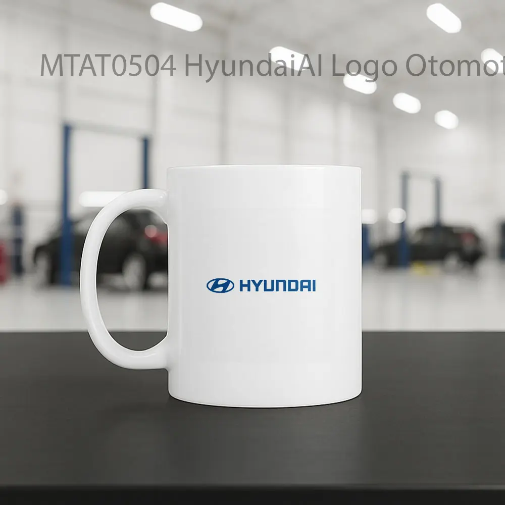 HyundaiAI Logo Otomotif Mug - Sudut 2