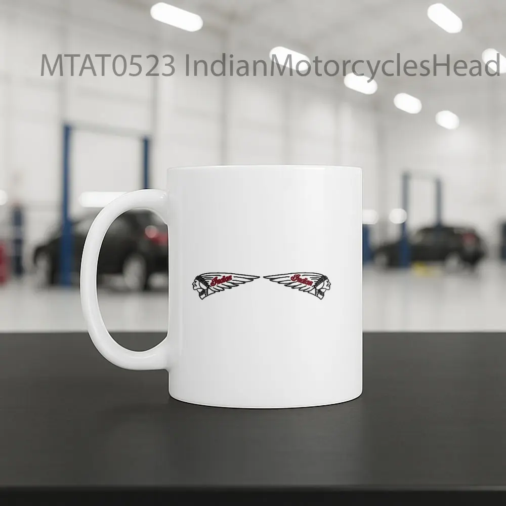IndianMotorcyclesHead Logo Otomotif Mug - Sudut 2