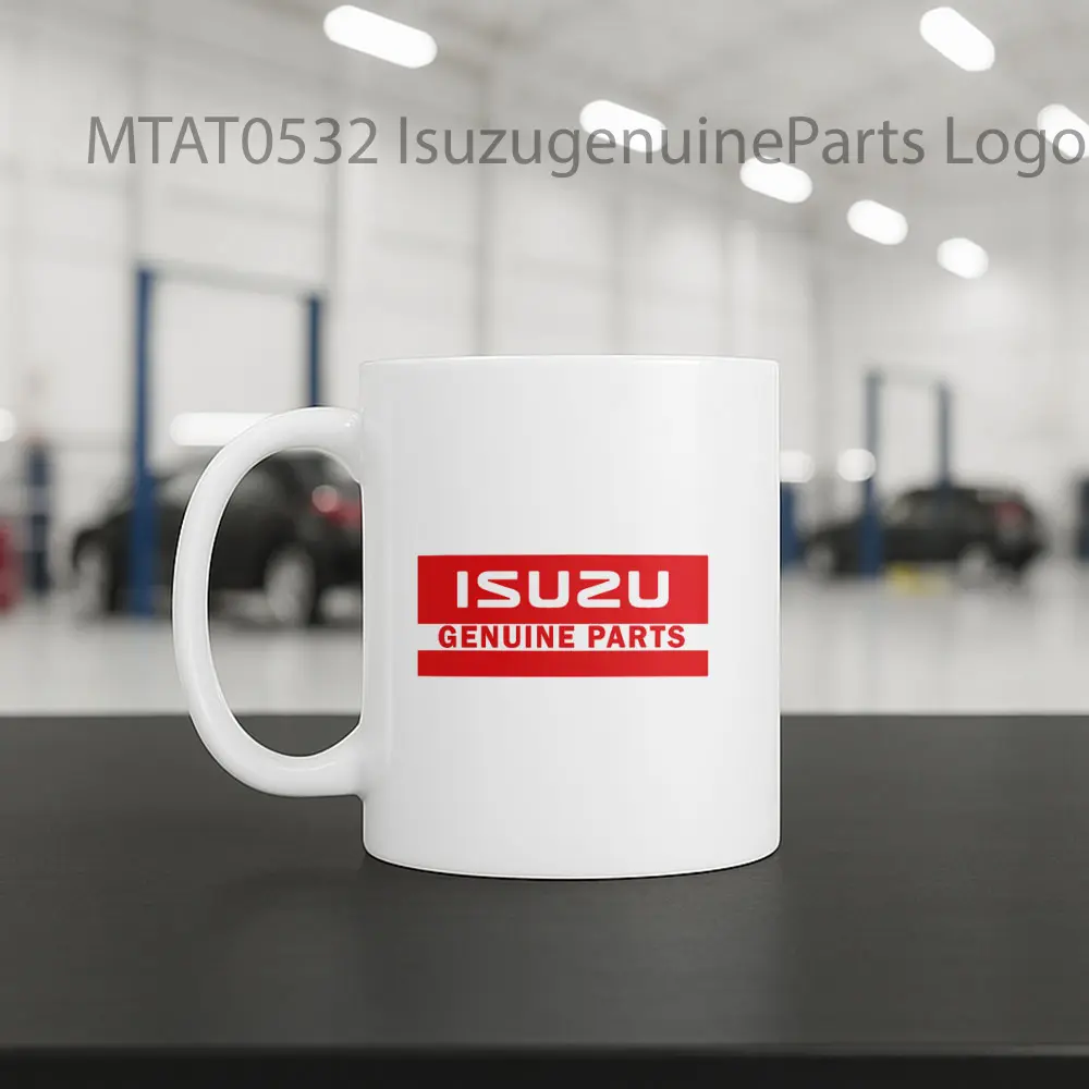 IsuzugenuineParts Logo Otomotif Mug - Sudut 2