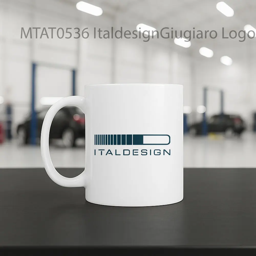 ItaldesignGiugiaro Logo Otomotif Mug - Sudut 2