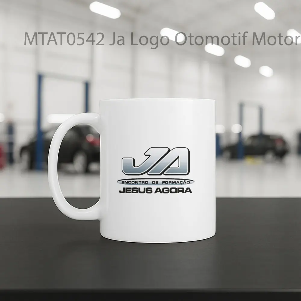 Ja Logo Otomotif Mug - Sudut 2