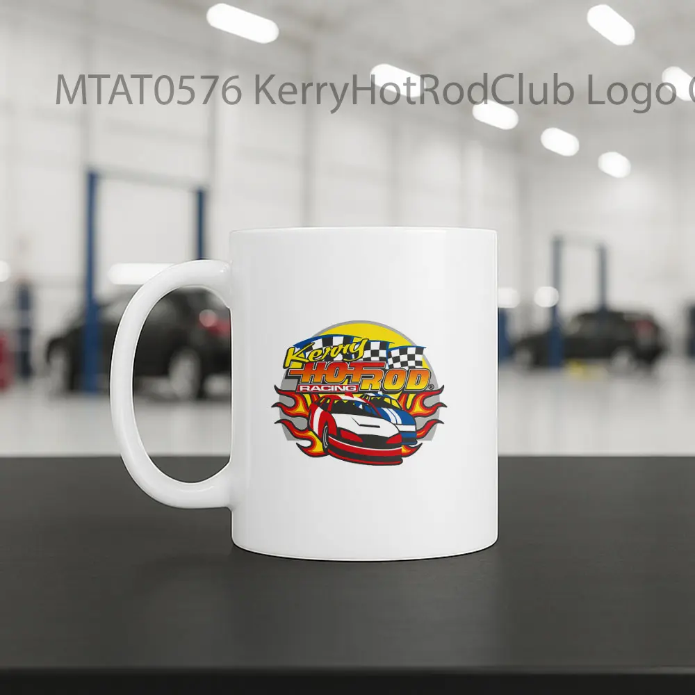 KerryHotRodClub Logo Otomotif Mug - Sudut 2