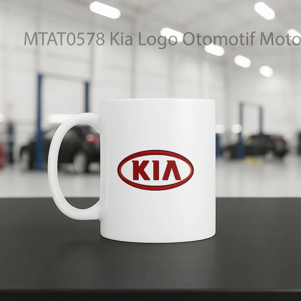 Kia Logo Otomotif Mug - Sudut 2