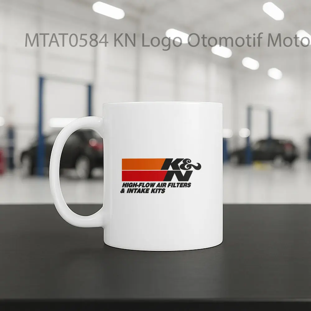 KN Logo Otomotif Mug - Sudut 2