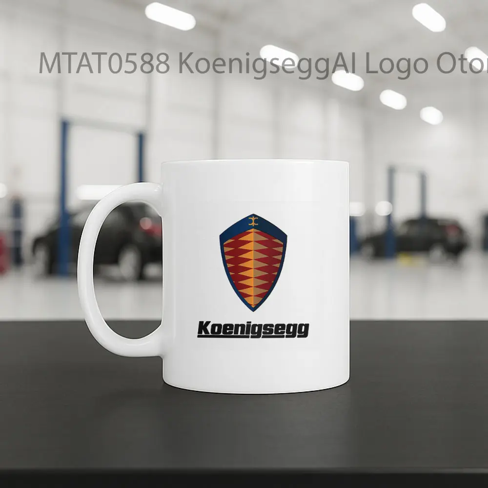 KoenigseggAI Logo Otomotif Mug - Sudut 2