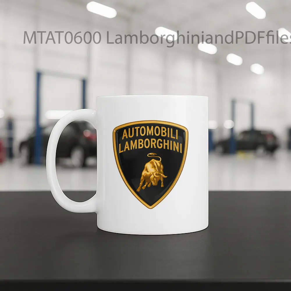 LamborghiniandPDFfiles Logo Otomotif Mug - Sudut 2
