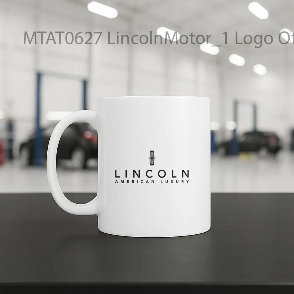 LincolnMotor_1 Logo Otomotif Mug - Sudut 2