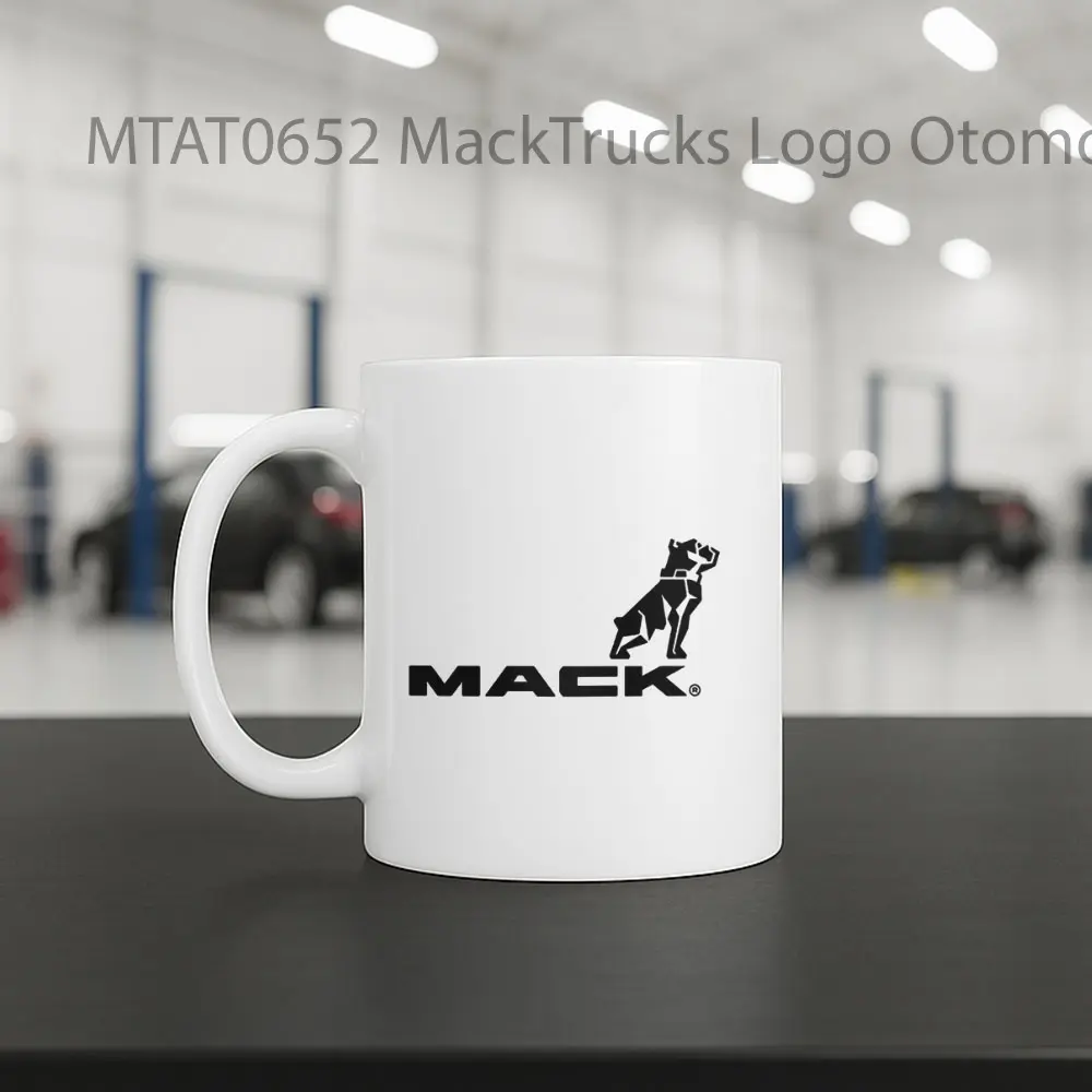 MackTrucks Logo Otomotif Mug - Sudut 2