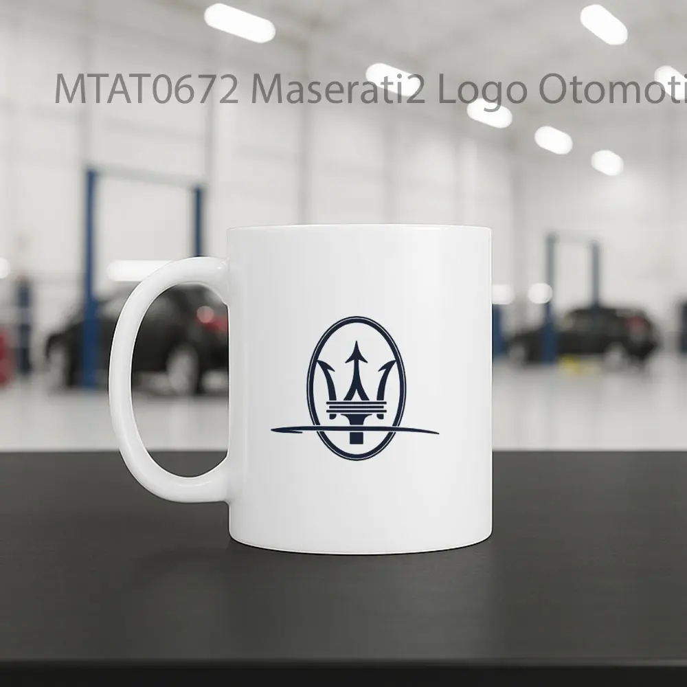 Maserati2 Logo Otomotif Mug - Sudut 2