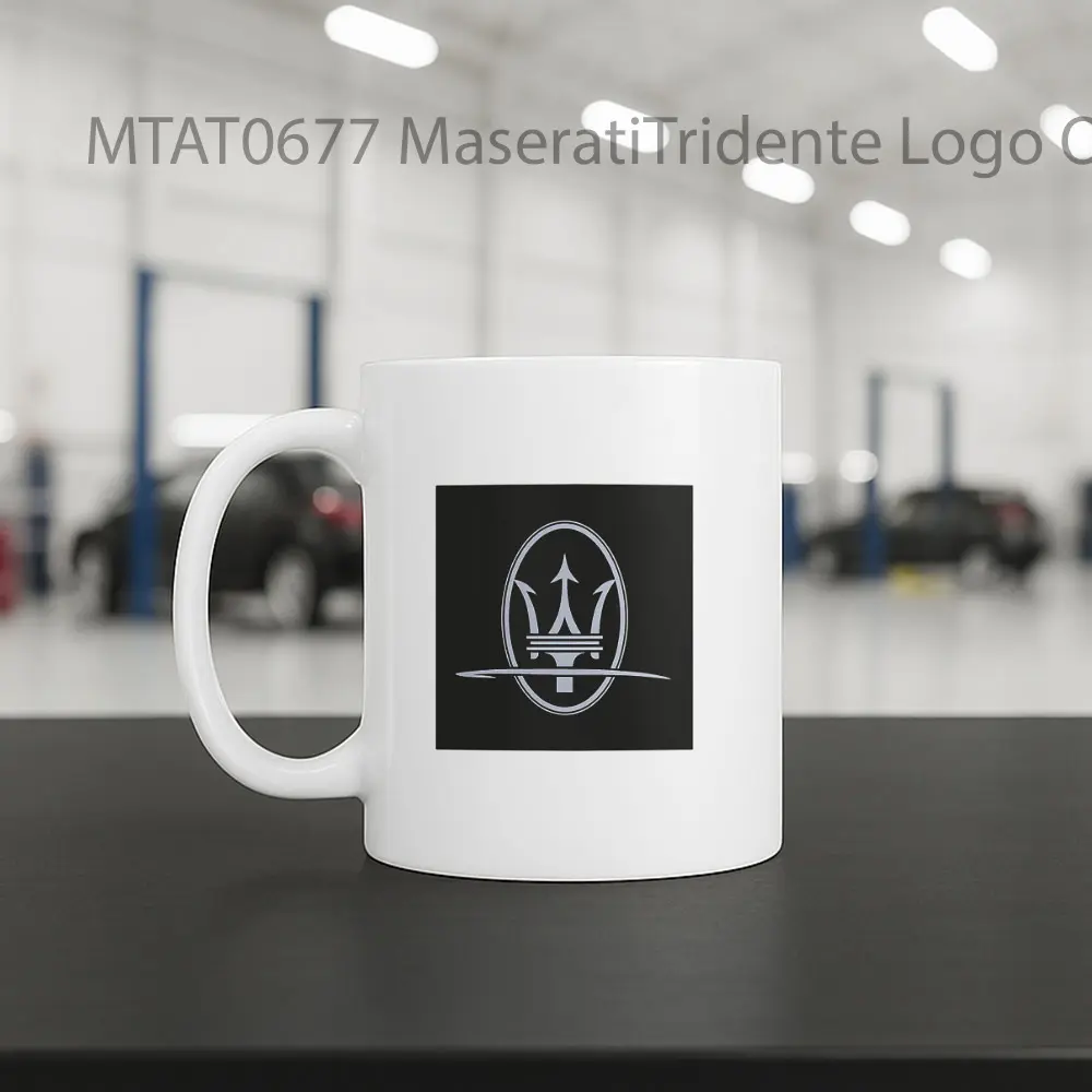 MaseratiTridente Logo Otomotif Mug - Sudut 2