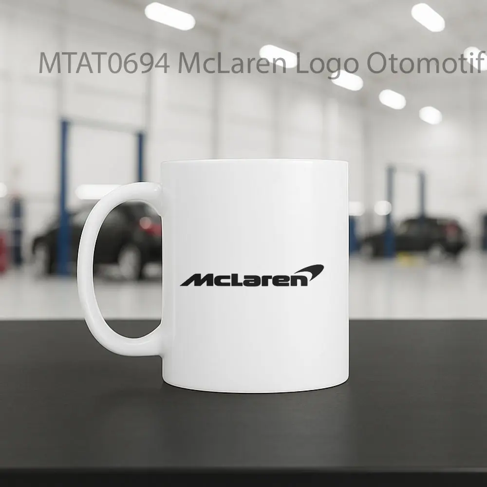 McLaren Logo Otomotif Mug - Sudut 2