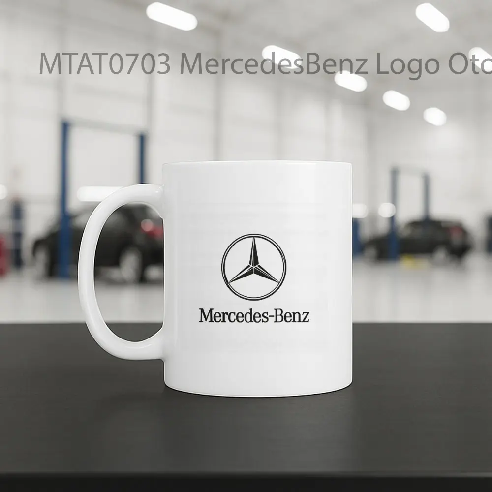 MercedesBenz Logo Otomotif Mug - Sudut 2