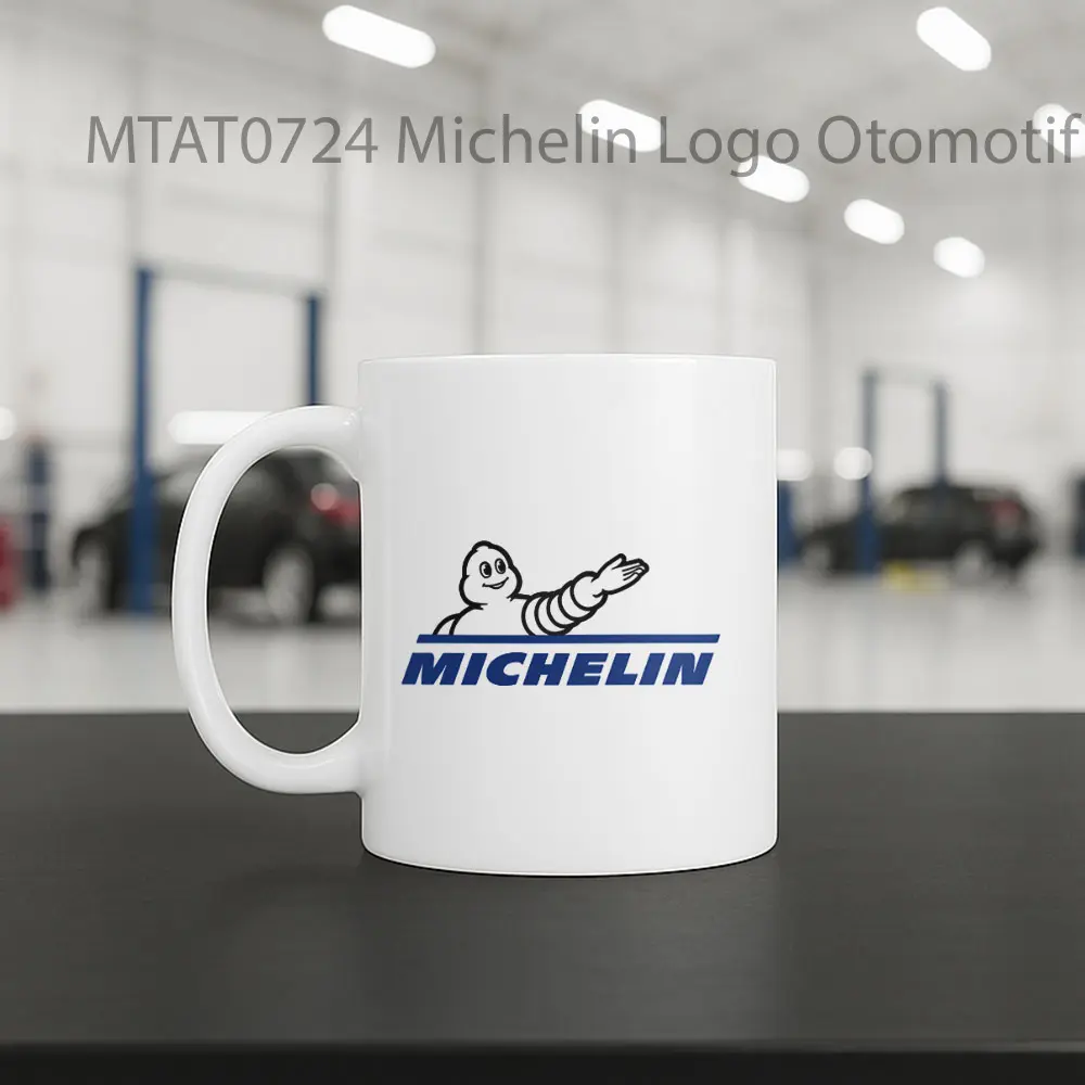 Michelin Logo Otomotif Mug - Sudut 2