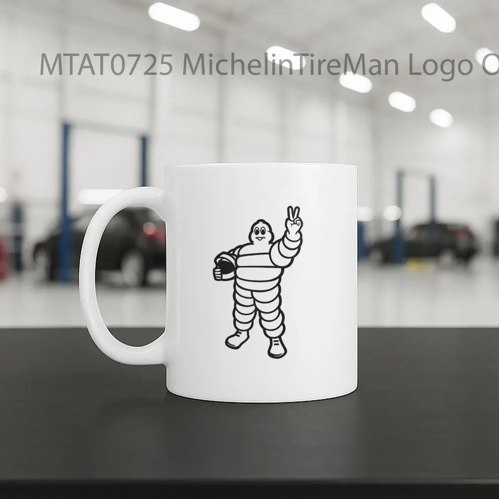 MichelinTireMan Logo Otomotif Mug - Sudut 2