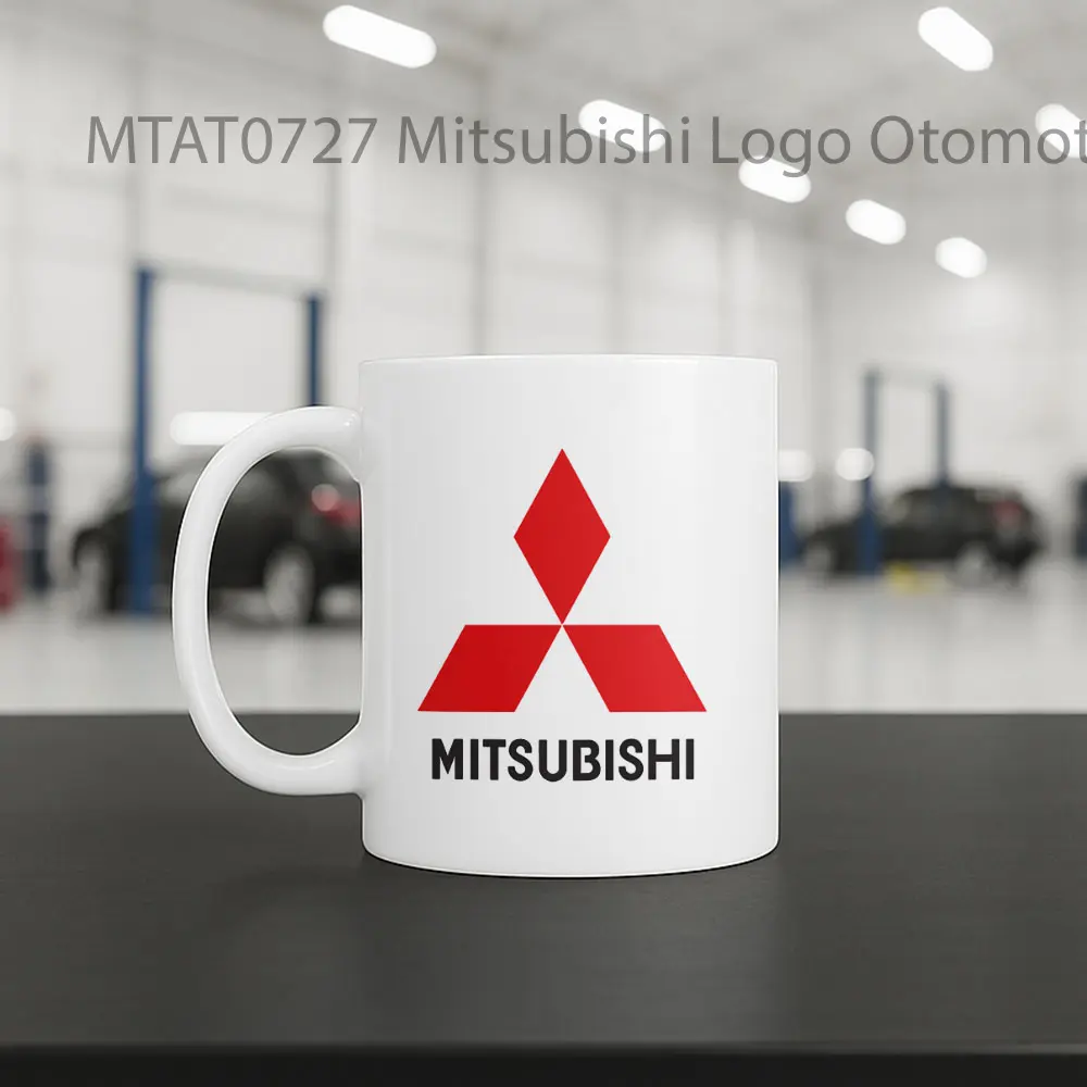 Mitsubishi Logo Otomotif Mug - Sudut 2