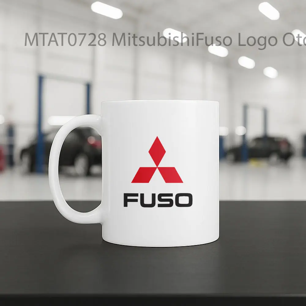MitsubishiFuso Logo Otomotif Mug - Sudut 2