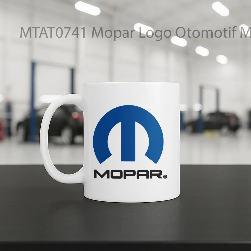 Mopar Logo Otomotif Mug - Sudut 2