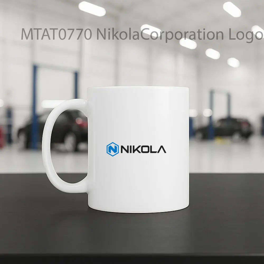 NikolaCorporation Logo Otomotif Mug - Sudut 2