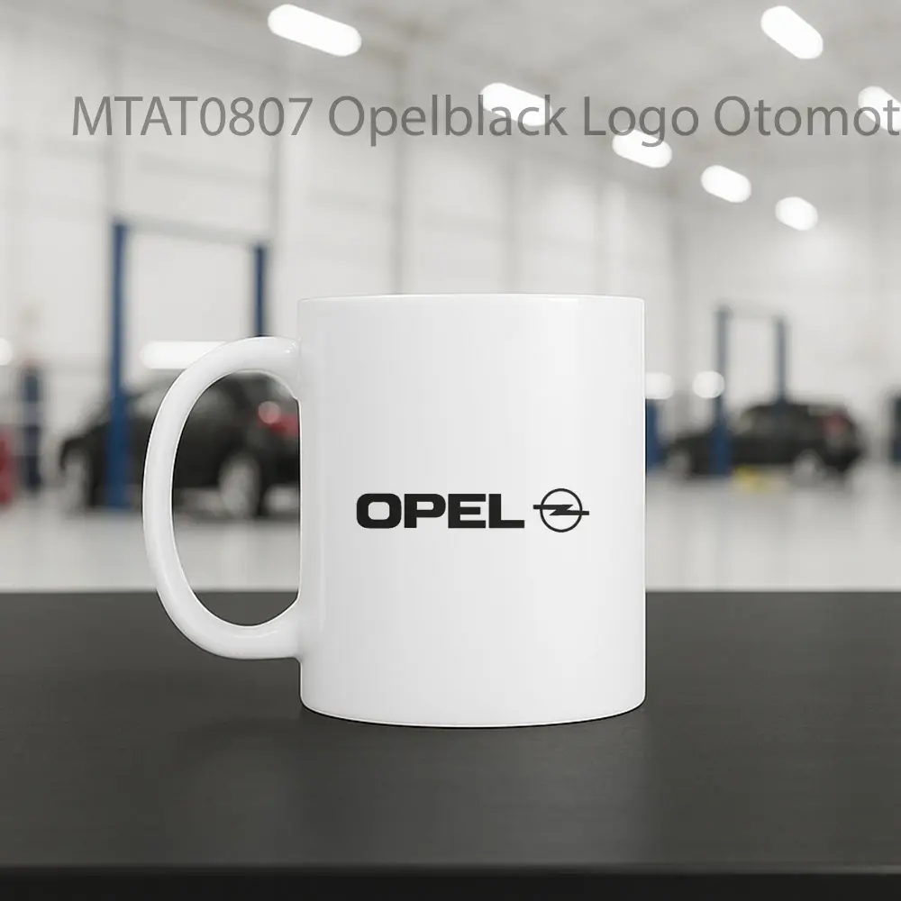 Opelblack Logo Otomotif Mug - Sudut 2